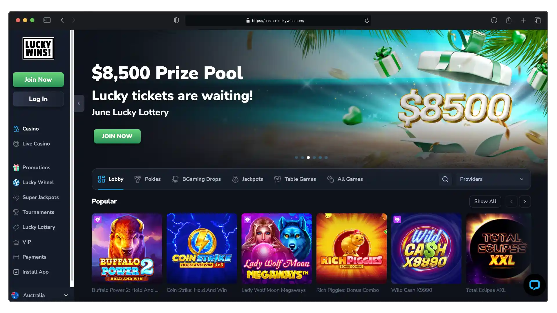 lucky wins casino