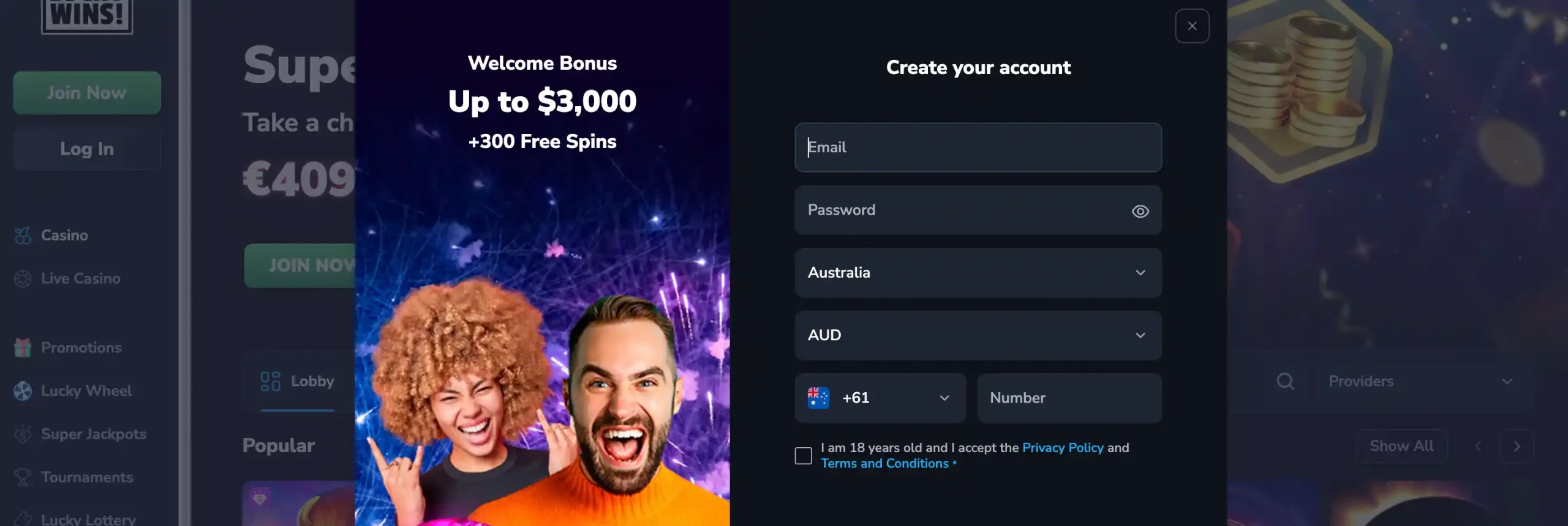 lucky wins
